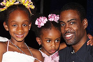 Chris Rock Visits Hairspray - Lola Simone Rock - Zahra Savannah Rock - Chris Rock 