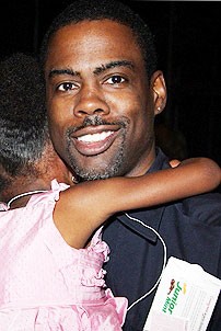 Chris Rock Visits Hairspray - Chris Rock - daughter Zahra Savannah