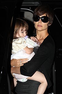 Katie Holmes at Little Mermaid - Suri Cruise - Katie Holmes (leaving)