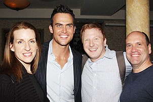 Cheyenne Jackson at Tony Di Napoli's - Susan Blackwell - Hunter Bell - Larry Pressgrove - Cheyenne Jackson