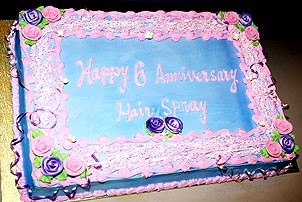 Hairspray 6th Anniversary - cake