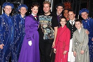 Perez Hilton Show Hopping - Perez Hilton - Mary Poppins cast