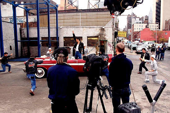 Grease Thanksgiving Day parade – camera rehearsal
