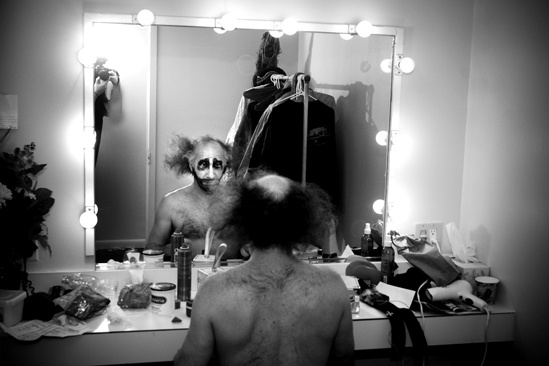Slava’s Snowshow backstage - peek