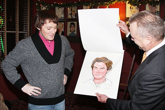 Clay Aiken at Sardi's - Clay Aiken - Max Klimavicius 1