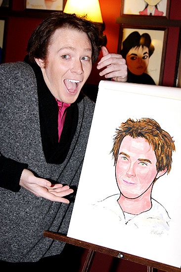 Clay Aiken at Sardi's - Clay Aiken  - caricature