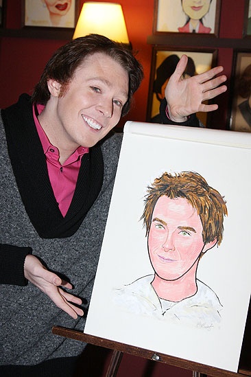 Clay Aiken at Sardi's - Clay Aiken  - caricature 2