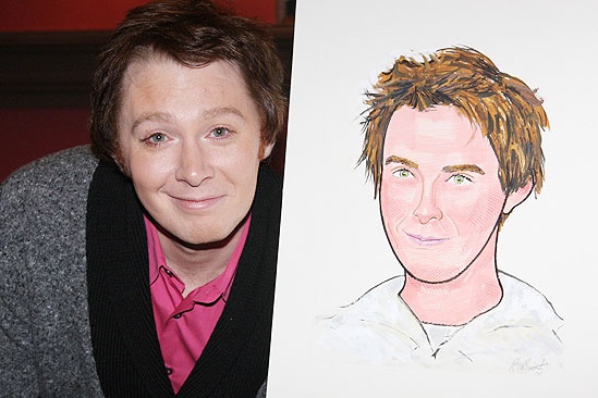 Clay Aiken at Sardi's - Clay Aiken  - caricature 3