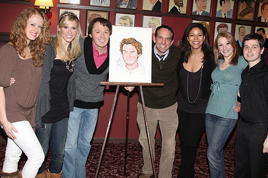 Clay Aiken at Sardi's - Clay Aiken  - Spamalot castmates