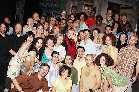 The Clintons at In the Heights – big group